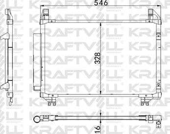 KRAFTVOLL GERMANY 08060189 - Kondenser, kondisioner furqanavto.az