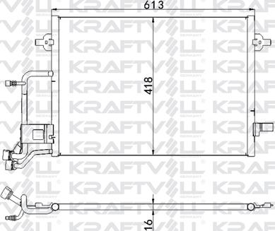 KRAFTVOLL GERMANY 08060124 - Kondenser, kondisioner furqanavto.az