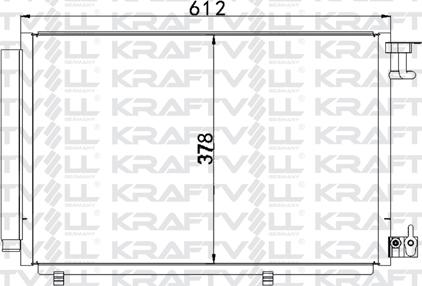 KRAFTVOLL GERMANY 08060120 - Kondenser, kondisioner furqanavto.az