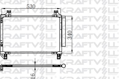 KRAFTVOLL GERMANY 08060245 - Kondenser, kondisioner furqanavto.az