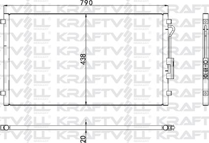 KRAFTVOLL GERMANY 08060218 - Kondenser, kondisioner furqanavto.az