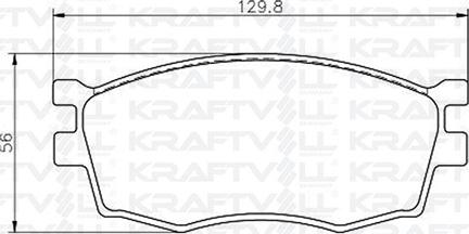 KRAFTVOLL GERMANY 07010084 - Əyləc altlığı dəsti, əyləc diski furqanavto.az