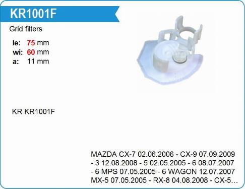 Krauf KR1001F - Yanacaq filtri furqanavto.az