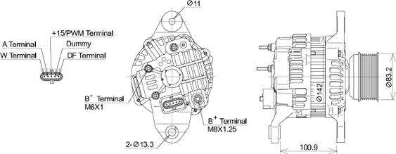 KUTNAK AUTOMOTIVE 721820/M - Alternator furqanavto.az