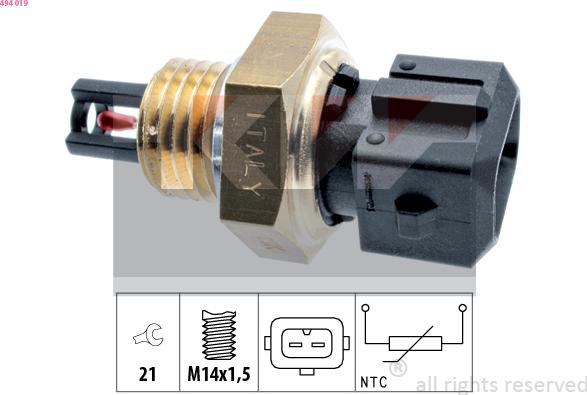 KW 494 019 - Sensor, giriş havasının temperaturu www.furqanavto.az