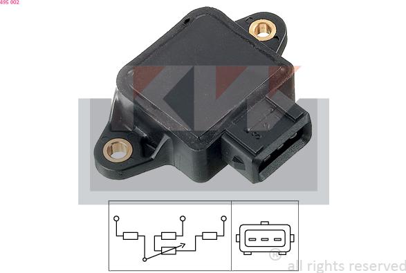 KW 495 002 - Sensor, tənzimləyici mövqeyi furqanavto.az