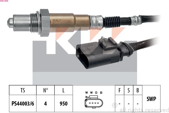 KW 498 498 - Lambda Sensoru www.furqanavto.az