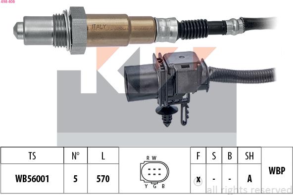 KW 498 408 - Lambda Sensoru furqanavto.az