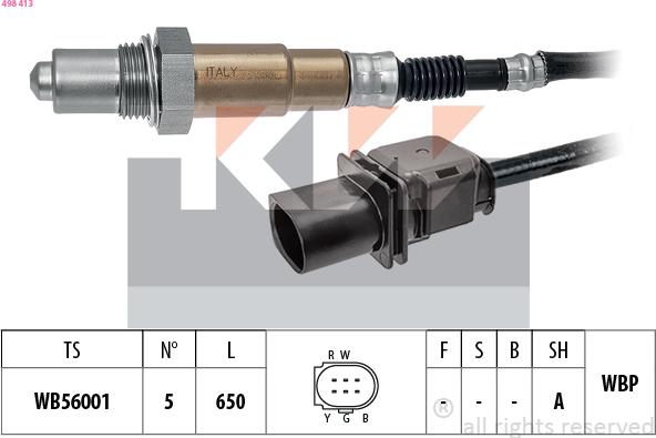 KW 498 413 - Lambda Sensoru www.furqanavto.az