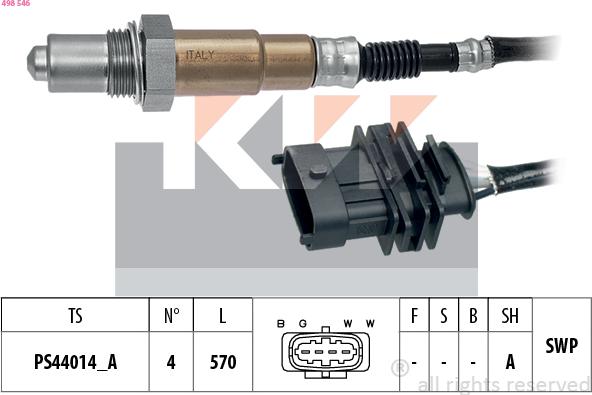 KW 498 546 - Lambda Sensoru furqanavto.az