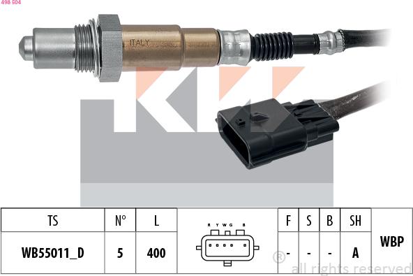 KW 498 504 - Lambda Sensoru furqanavto.az