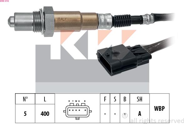 KW 498 516 - Lambda Sensoru furqanavto.az