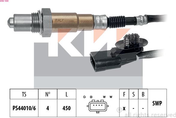 KW 498 169 - Lambda Sensoru furqanavto.az