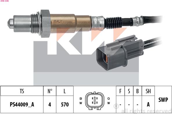 KW 498 346 - Lambda Sensoru furqanavto.az