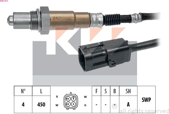 KW 498 357 - Lambda Sensoru furqanavto.az