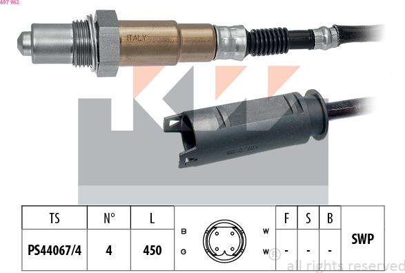 KW 497 962 - Lambda Sensoru furqanavto.az