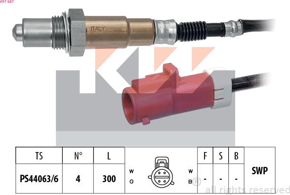 KW 497 687 - Lambda Sensoru furqanavto.az