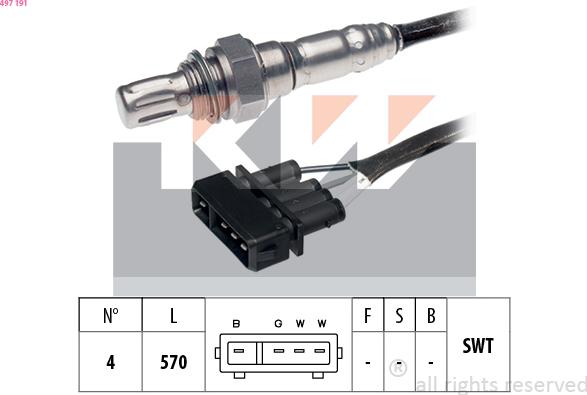 KW 497 191 - Lambda Sensoru furqanavto.az