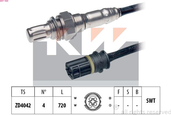 KW 497 100 - Lambda Sensoru furqanavto.az