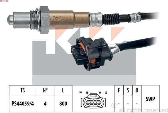 KW 497 342 - Lambda Sensoru furqanavto.az