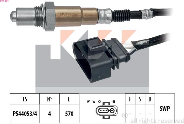 KW 497 301 - Lambda Sensoru furqanavto.az