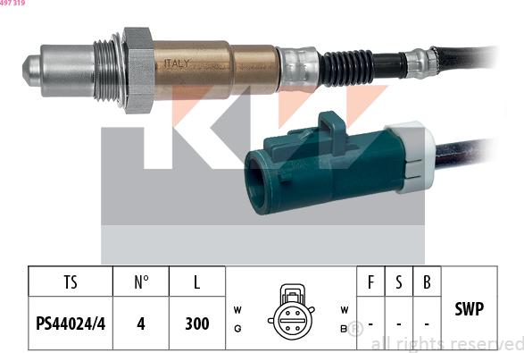 KW 497 319 - Lambda Sensoru furqanavto.az