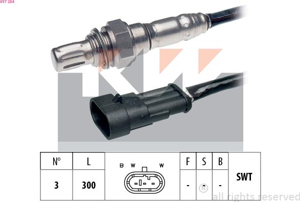 KW 497 284 - Lambda Sensoru furqanavto.az