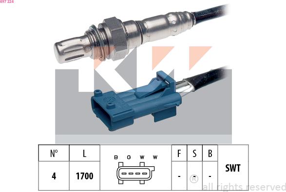 KW 497 224 - Lambda Sensoru furqanavto.az