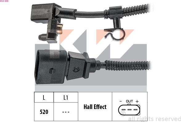 KW 453 445 - Sensor, krank mili nəbzi furqanavto.az