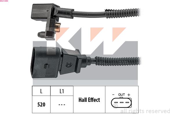 KW 453 443 - Sensor, krank mili nəbzi furqanavto.az