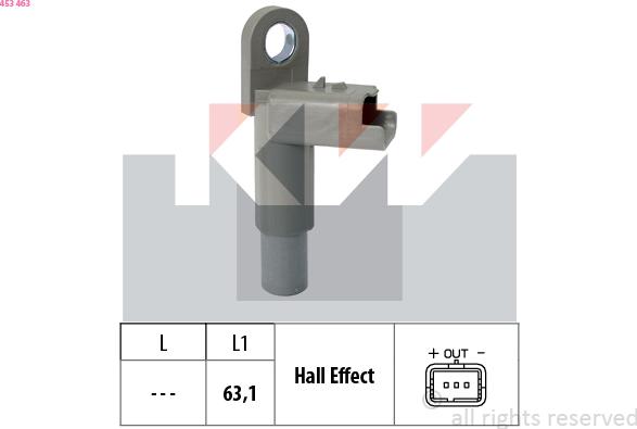 KW 453 463 - Sensor, eksantrik mili mövqeyi furqanavto.az