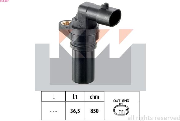 KW 453 407 - Sensor, krank mili nəbzi furqanavto.az