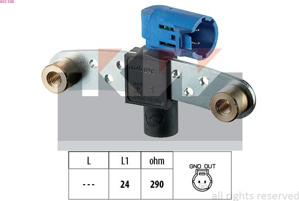 KW 453 545 - Sensor, krank mili nəbzi furqanavto.az