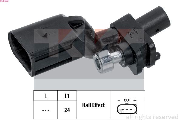 KW 453 552 - Sensor, krank mili nəbzi furqanavto.az