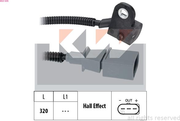 KW 453 535 - Sensor, eksantrik mili mövqeyi furqanavto.az