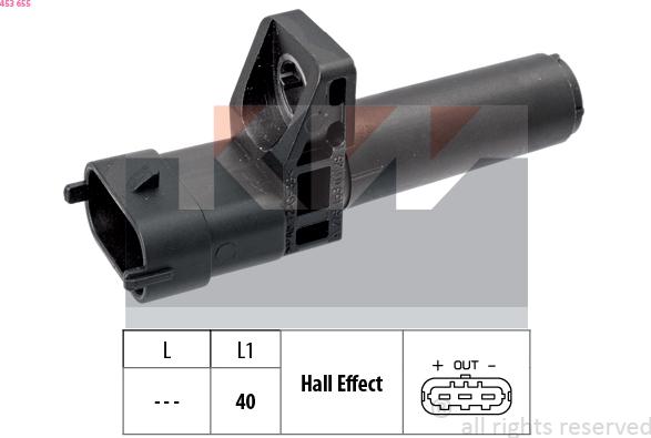 KW 453 655 - Sensor, krank mili nəbzi www.furqanavto.az