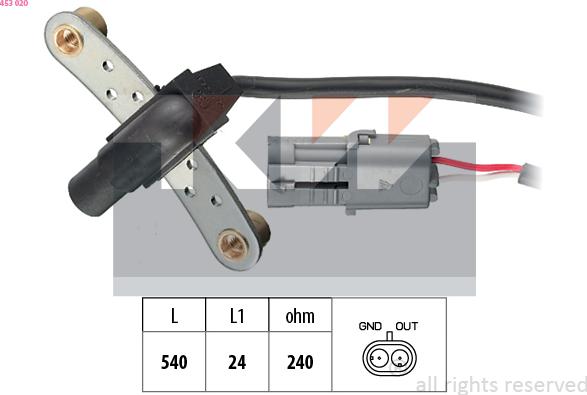 KW 453 020 - Sensor, krank mili nəbzi furqanavto.az