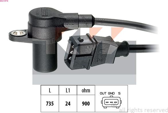 KW 453 074 - Sensor, krank mili nəbzi furqanavto.az