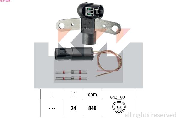 KW 453 199K - Sensor, krank mili nəbzi furqanavto.az