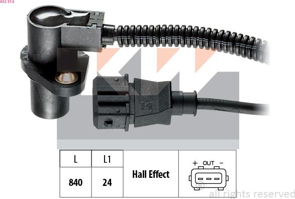 KW 453 314 - Sensor, krank mili nəbzi furqanavto.az