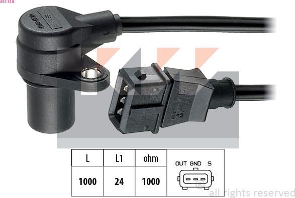 KW 453 318 - Sensor, krank mili nəbzi furqanavto.az