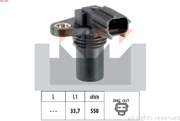 KW 453 281 - Sensor, eksantrik mili mövqeyi furqanavto.az