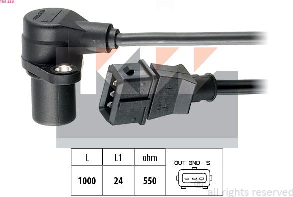 KW 453 228 - Sensor, krank mili nəbzi furqanavto.az