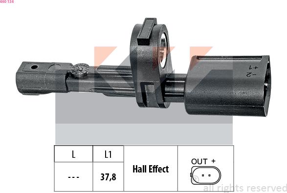 KW 460 134 - Sensor, təkər sürəti furqanavto.az