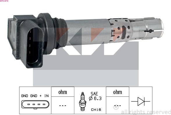 KW 470 474 - Alovlanma bobini furqanavto.az