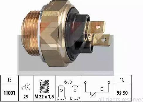 KW 550 024 - Temperatur açarı, radiator/kondisioner ventilyatoru furqanavto.az