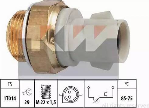 KW 550 130 - Temperatur açarı, radiator/kondisioner ventilyatoru furqanavto.az