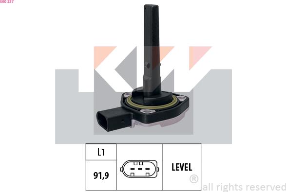 KW 500 237 - Sensor, mühərrik yağının səviyyəsi furqanavto.az