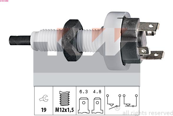 KW 510 049 - Əyləc işığı açarı furqanavto.az