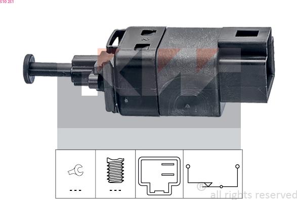 KW 510 251 - Əyləc işığı açarı furqanavto.az